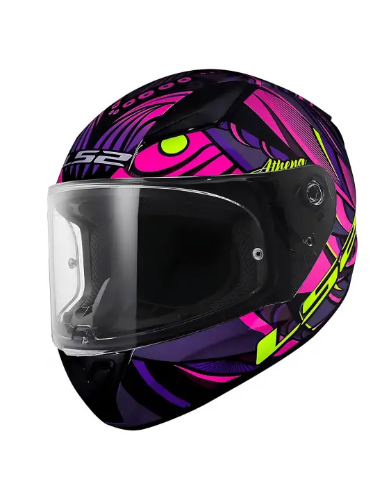 LS2 RAPID 2 ATHENA SİYAH-MOR KASK