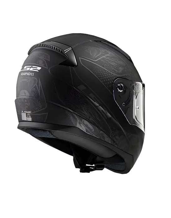 LS2 RAPID 2 CRYPT MAT SİYAH KASK