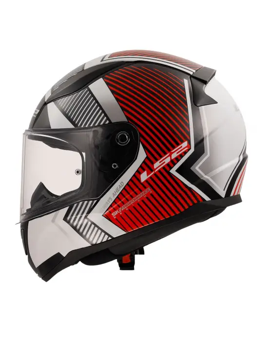 LS2 RAPID 2 EXTRA BEYAZ-KIRMIZI KASK