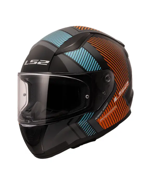 LS2 RAPID 2 EXTRA MAT GRİ-NEON TURUNCU KASK