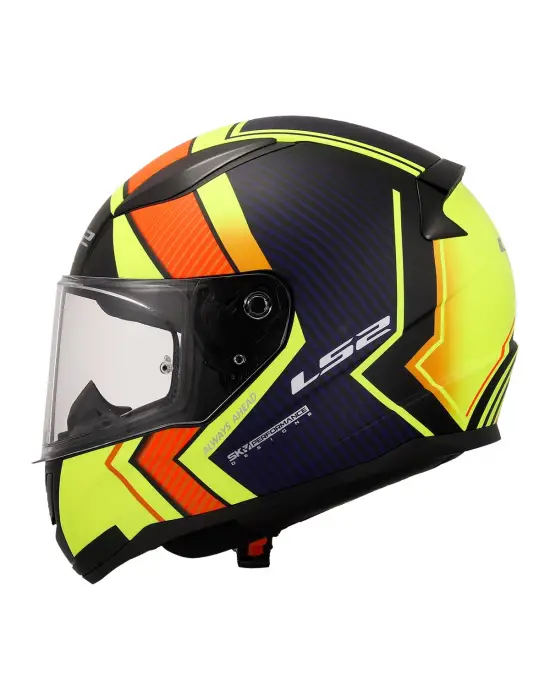 LS2 RAPID 2 EXTRA MAT NEON SARI-NAVY MAVİ KASK