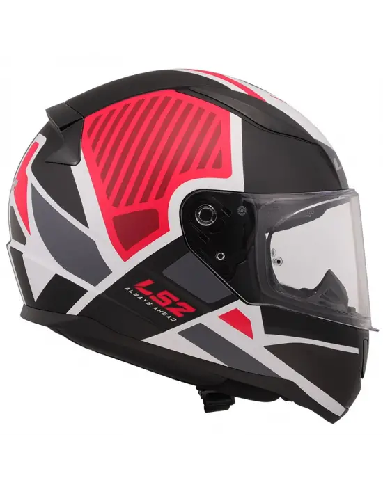 LS2 RAPID 2 GRID MAT BEYAZ-KIRMIZI KASK