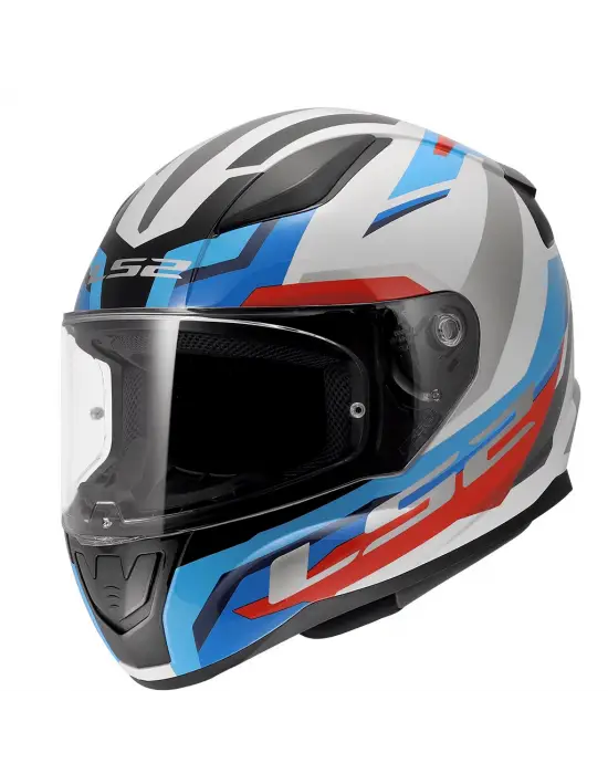 LS2 RAPID 2 HYPER BEYAZ-MAVİ-KIRMIZI KASK