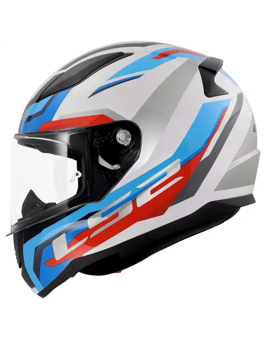 LS2 RAPID 2 HYPER BEYAZ-MAVİ-KIRMIZI KASK