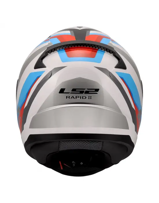 LS2 RAPID 2 HYPER BEYAZ-MAVİ-KIRMIZI KASK