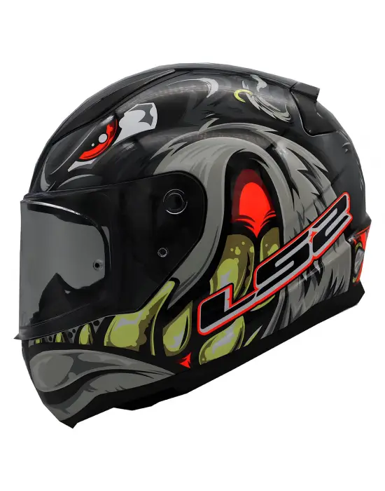 LS2 RAPID 2 SPOX GRİ-KIRMIZI KASK