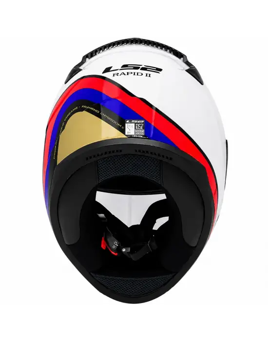 LS2 RAPID 2 STARK BEYAZ-KIRMIZI-MAVİ KASK