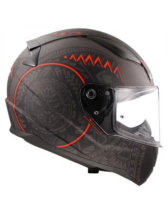 LS2 RAPID 2 TAKAROA MAT SİYAH-KIRMIZI KASK