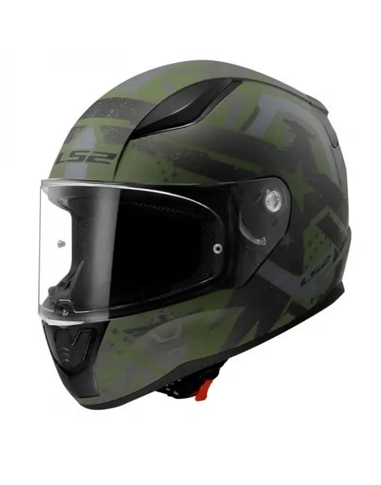 LS2 RAPID 2 THUNDER BIRDS MAT YEŞİL-SİYAH-GRİ KASK