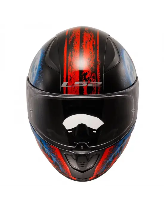 LS2 RAPID 2 ZOMBIE SİYAH-KIRMIZI KASK