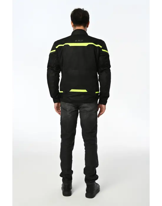 LS2 RIVA MONT SİYAH-NEON SARI