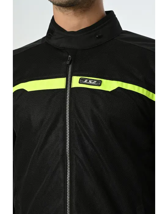 LS2 RIVA MONT SİYAH-NEON SARI