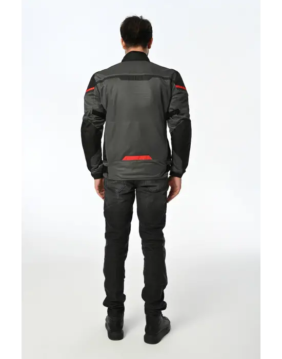 LS2 RIVA MONT SİYAH-GRİ-KIRMIZI