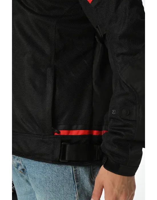 LS2 RIVA MONT SİYAH-KIRMIZI