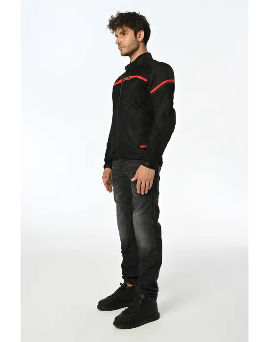 LS2 RIVA MONT SİYAH-KIRMIZI