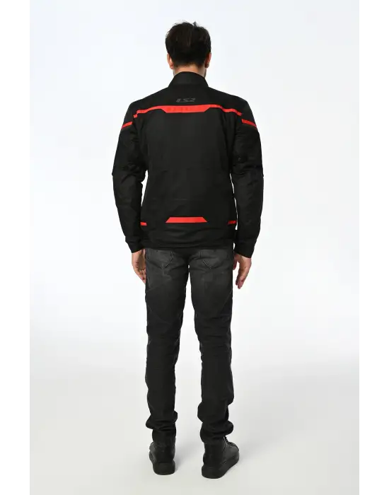 LS2 RIVA MONT SİYAH-KIRMIZI