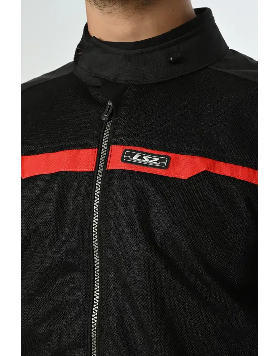 LS2 RIVA MONT SİYAH-KIRMIZI