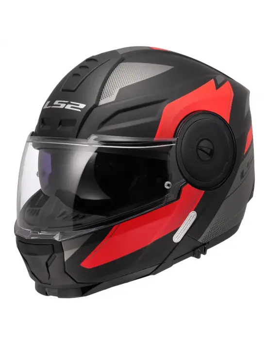 LS2 SCOPE 2 DURIA MAT SİYAH-KIRMIZI KASK