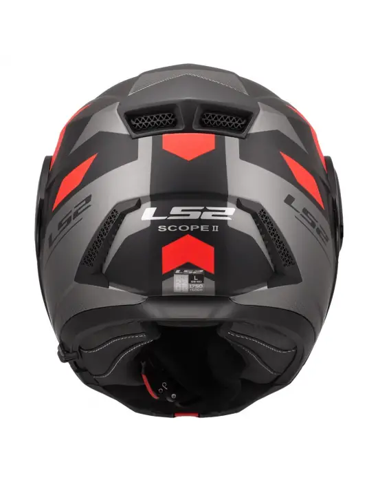 LS2 SCOPE 2 DURIA MAT SİYAH-KIRMIZI KASK