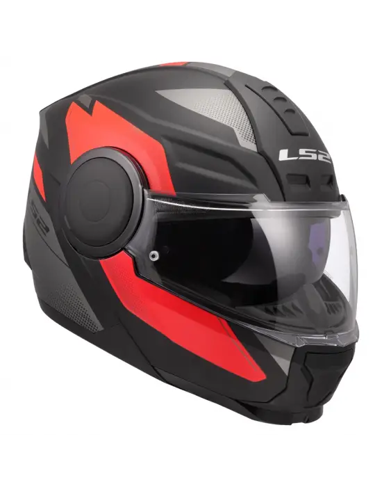 LS2 SCOPE 2 DURIA MAT SİYAH-KIRMIZI KASK