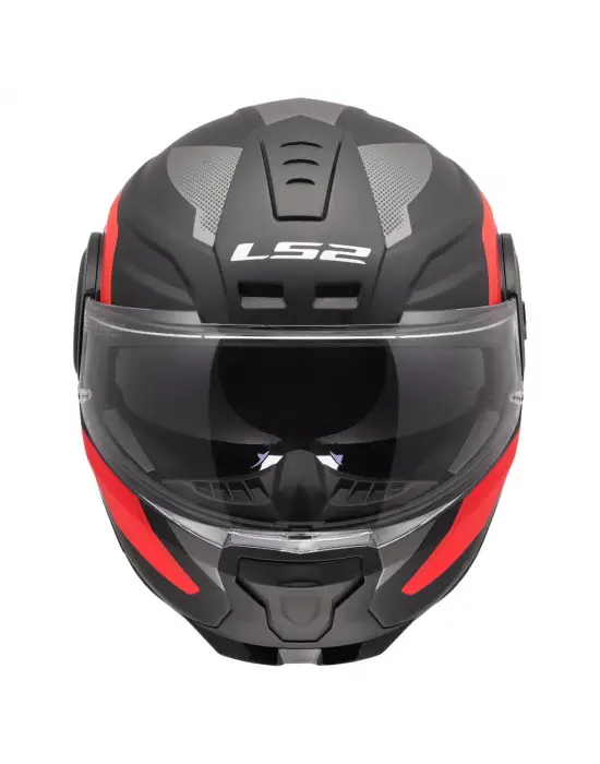 LS2 SCOPE 2 DURIA MAT SİYAH-KIRMIZI KASK