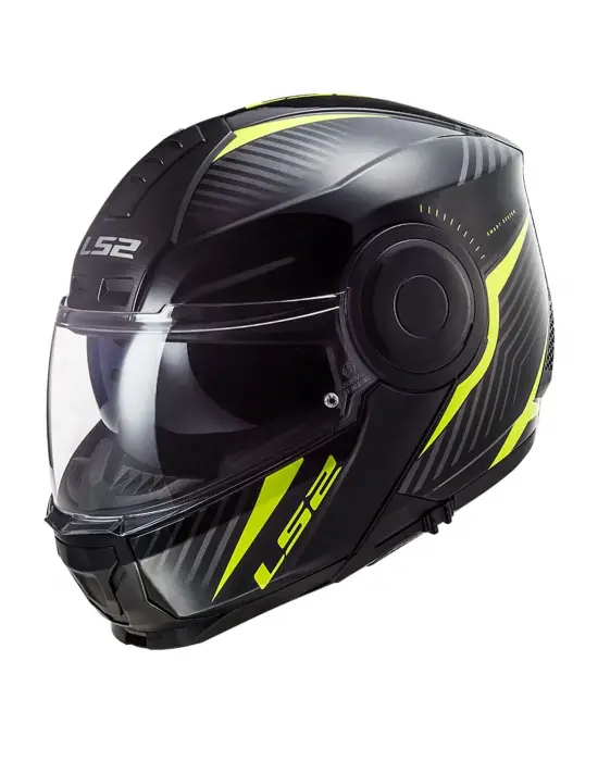 LS2 SCOPE SKID SİYAH-NEON SARI KASK