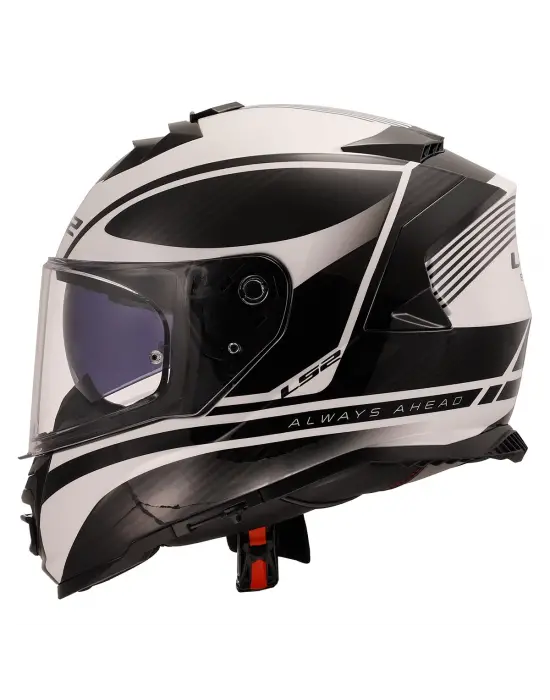 LS2 STORM 2 DODGER MAT SİYAH-BEYAZ KASK