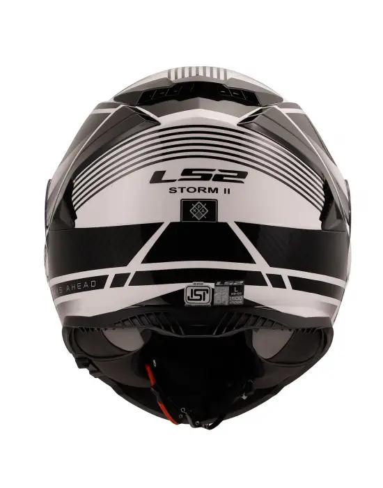 LS2 STORM 2 DODGER MAT SİYAH-BEYAZ KASK