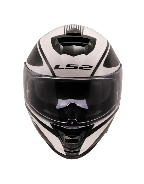 LS2 STORM 2 DODGER MAT SİYAH-BEYAZ KASK