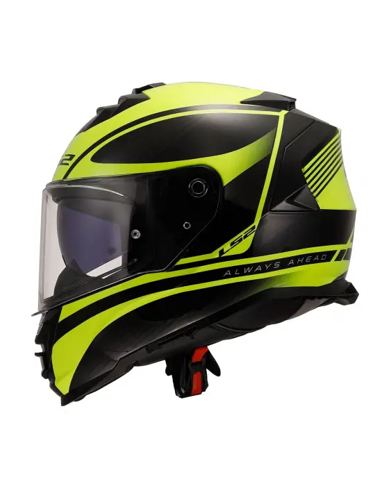 LS2 STORM 2 DODGER MAT SİYAH-NEON SARI KASK