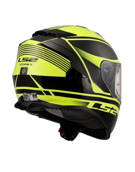 LS2 STORM 2 DODGER MAT SİYAH-NEON SARI KASK