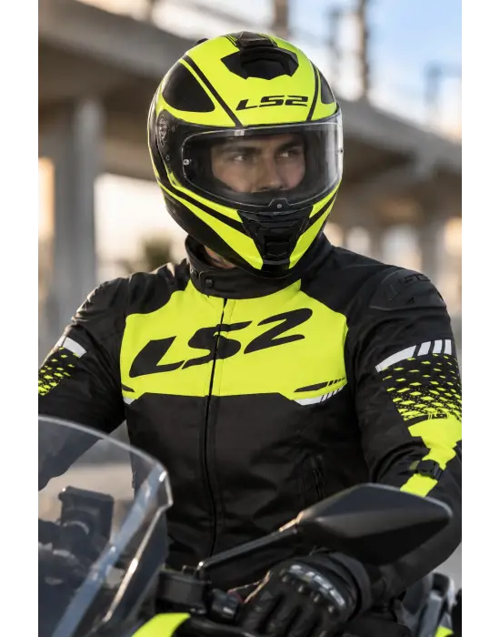 LS2 STORM 2 DODGER MAT SİYAH-NEON SARI KASK