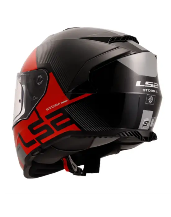 LS2 STORM 2 EPIC SİYAH-KIRMIZI KASK