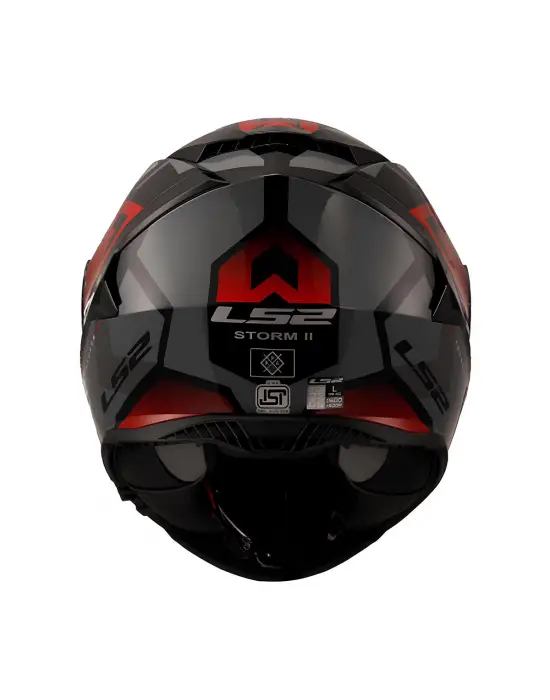 LS2 STORM 2 KRONOS KIRMIZI-GRİ KASK