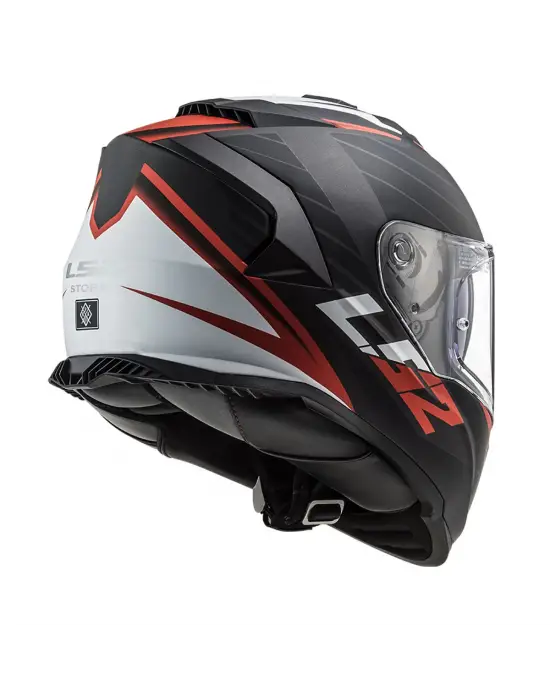 LS2 STORM 2 NERVE MAT SİYAH-KIRMIZI KASK