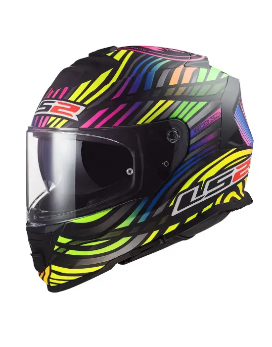 LS2 STORM 2 POWER MAT SİYAH-GÖKKUŞAĞI KASK