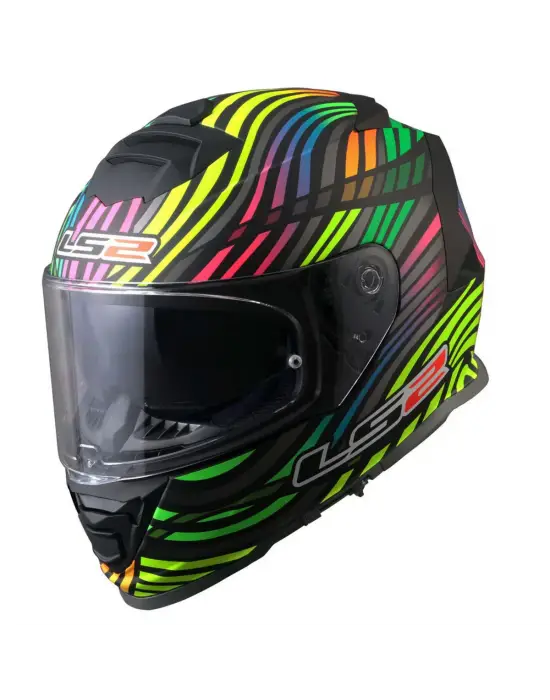 LS2 STORM 2 POWER MAT SİYAH-GÖKKUŞAĞI KASK