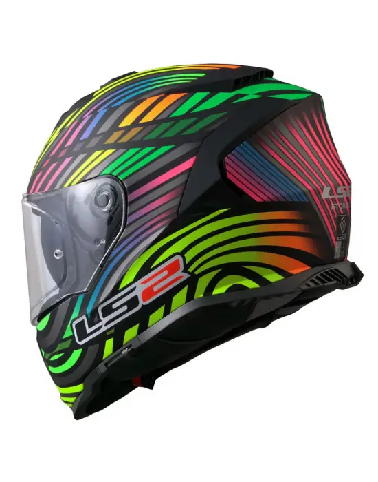 LS2 STORM 2 POWER MAT SİYAH-GÖKKUŞAĞI KASK