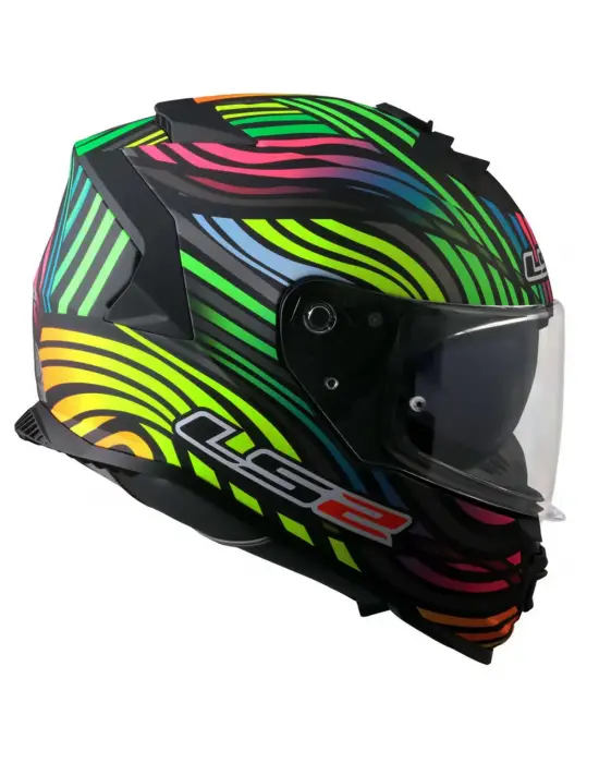 LS2 STORM 2 POWER MAT SİYAH-GÖKKUŞAĞI KASK