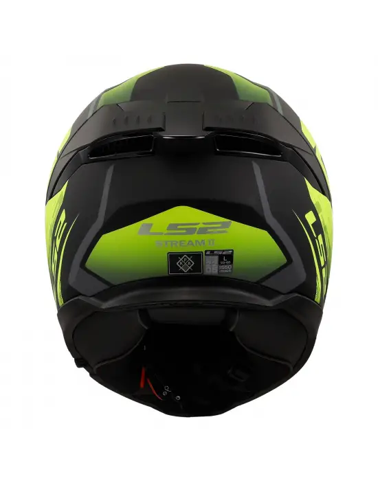 LS2 STREAM 2 FURY MAT SİYAH-GRİ-NEON SARI KASK