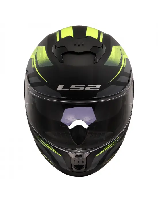LS2 STREAM 2 FURY MAT SİYAH-GRİ-NEON SARI KASK