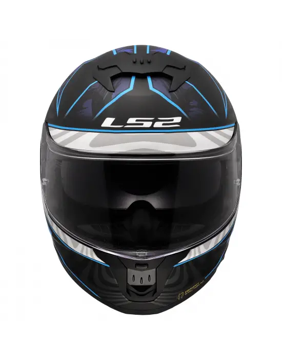 LS2 STREAM 2 GALDAM MAT SİYAH-MAVİ KASK