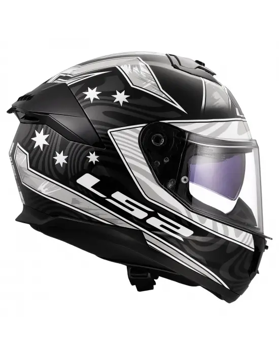 LS2 STREAM 2 GALDAM SİYAH-BEYAZ KASK