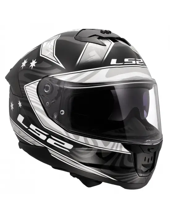 LS2 STREAM 2 GALDAM SİYAH-BEYAZ KASK