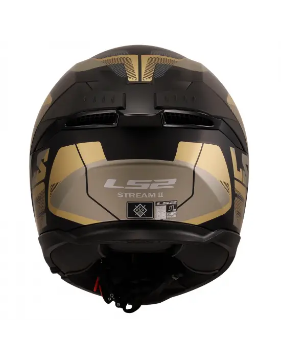 LS2 STREAM 2 ROAD MAT SİYAH-GOLD-GRİ KASK