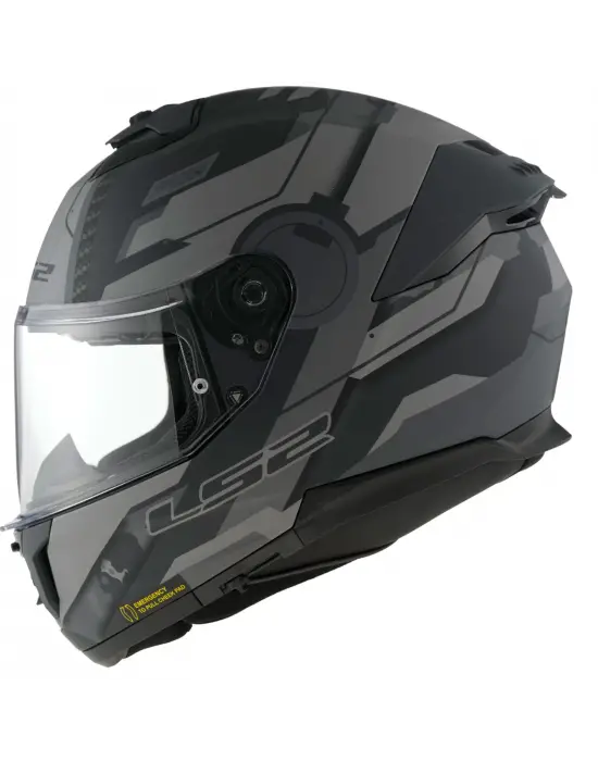 LS2 STREAM 2 SHADOW MAT TITANIUM-GRİ KASK