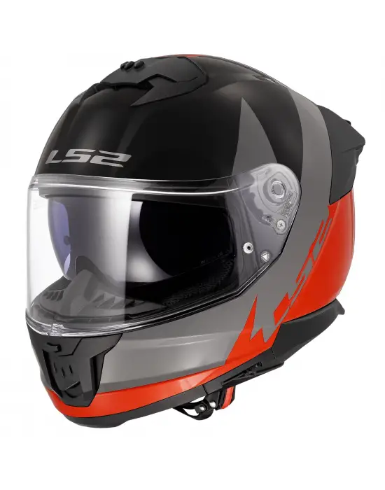 LS2 STREAM 2 THUNDERBIZ GRİ-TURUNCU KASK