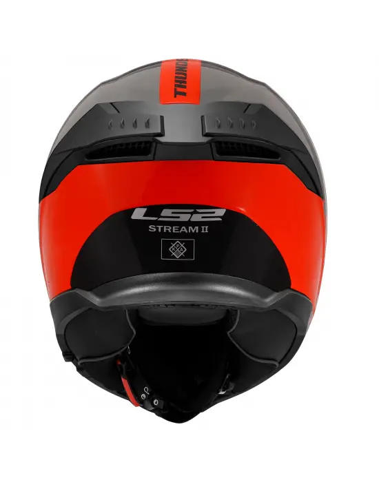 LS2 STREAM 2 THUNDERBIZ GRİ-TURUNCU KASK