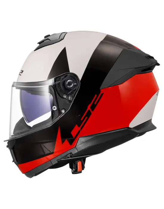 LS2 STREAM 2 THUNDERBIZ SİYAH-KIRMIZI KASK