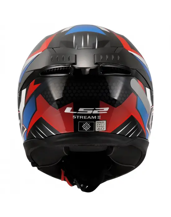 LS2 STREAM 2 TINUX SİYAH-KIRMIZI KASK